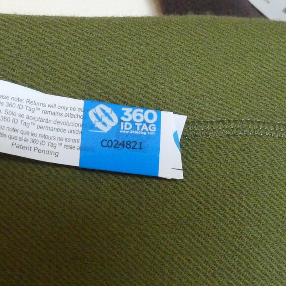 Philosophy Di Alberta Ferretti Long Wool Coat Olive Green with Brown USA Size 4 - Picture 16 of 16